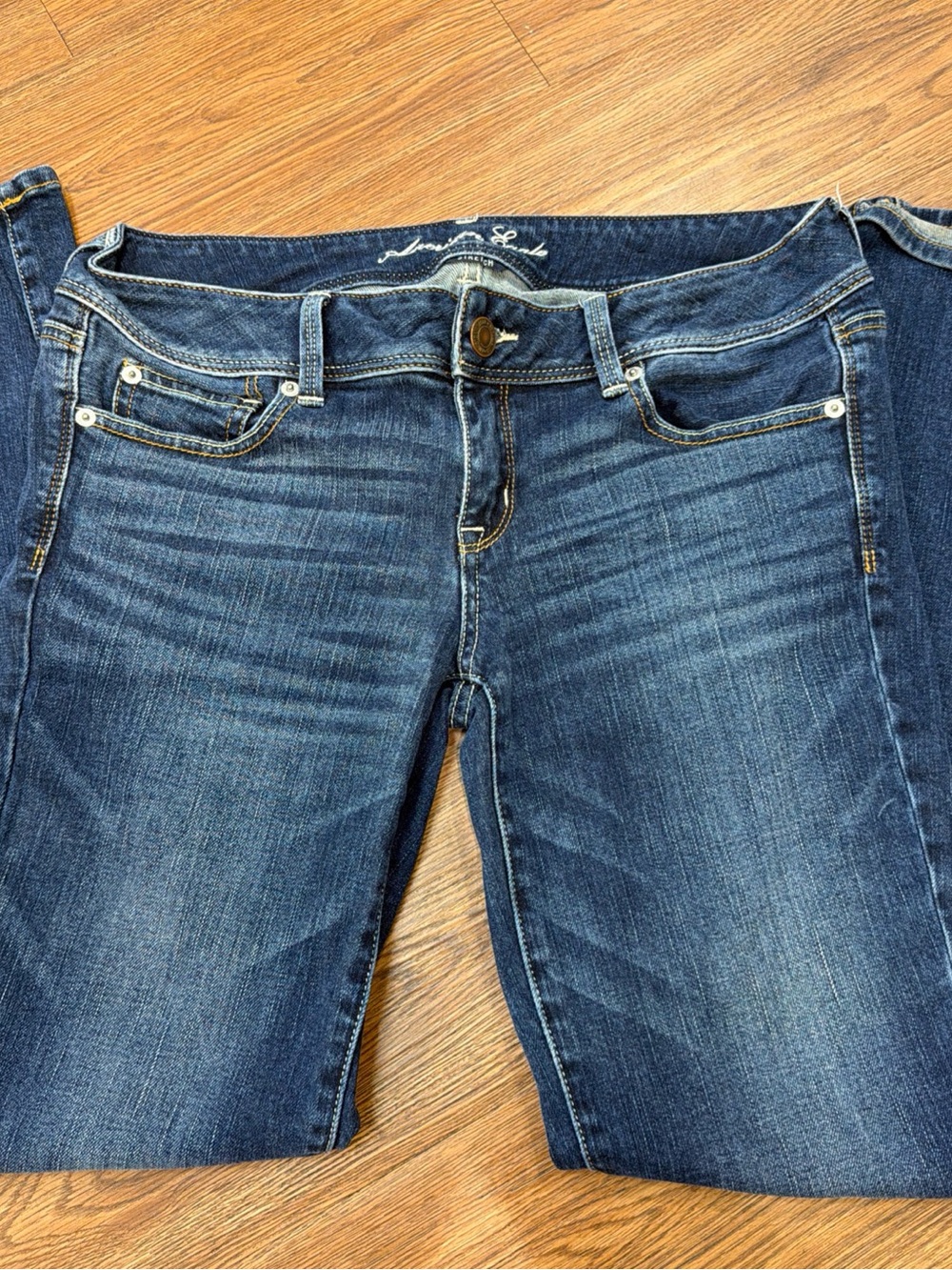 American Eagle Outfitters Women's Dark Blue Boot Cut Jeans